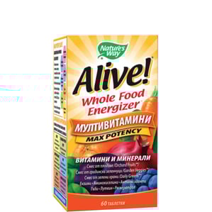Alive Max Potency Мултивитамини х60 таблетки Nature's Way