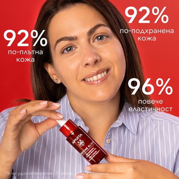 Apivita Beevine Elixir Уплътняващо стягащо масло за лице х30 мл