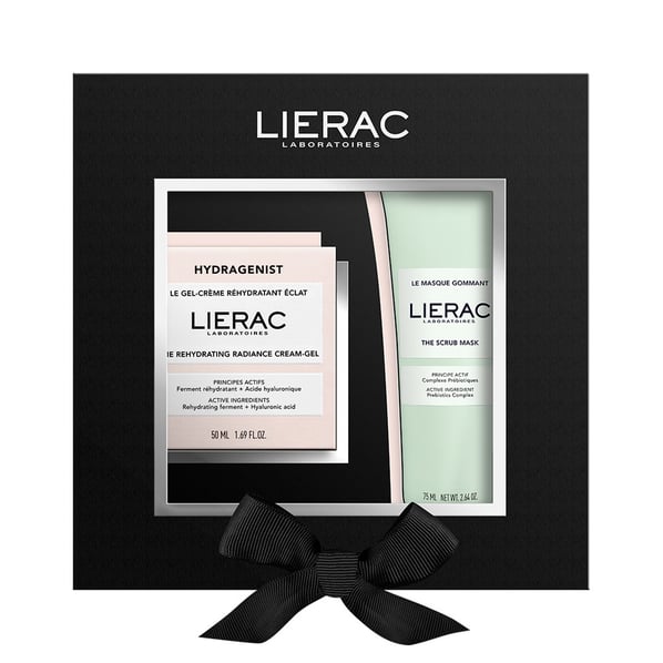Комплект Lierac Hydragenist Рехидратиращ озаряващ гел-крем x50 мл + Ексфолираща маска х75 мл