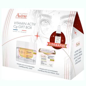 Kомплект Avene Vitamin Activ Cg Интензивен озаряващ крем x50 мл + Интензивен озаряващ крем пълнител x50 мл + Серум концентрат x10 мл