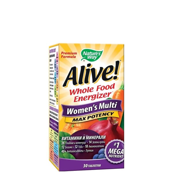 Alive Мултивитамини за жени х30 таблетки Nature's Way