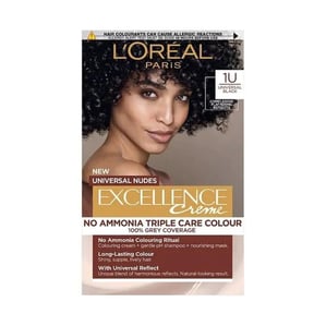 Loreal Excellence Universal Nudes Безамонячна боя за коса цвят 1U Black