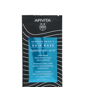 Apivita Express Beauty Хидратираща маска за коса с хиалуронова киселина x20 мл