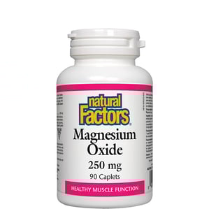 Магнезий Оксид 250 мг за сърцето и нервната система х90 капсули Natural Factors