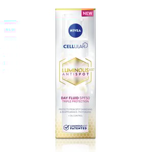 Nivea Cellular Luminous Дневен флуид срещу пигментни петна SPF50 x40 мл