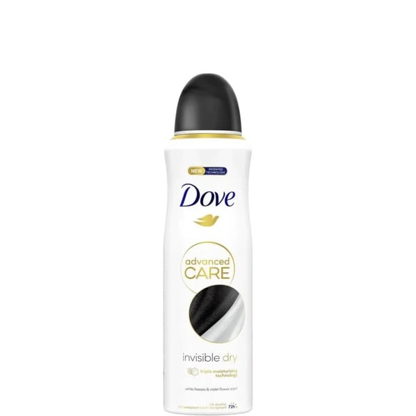 Dove Advanced Care Invisible Dry Дезодорант спрей против изпотяване за жени x200 мл