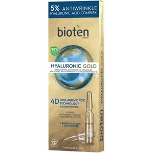 Bioten Hyaluronic Gold Уплътняващи ампули против бръчки 7 x1.3 мл