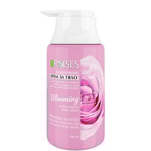 Nature of Agiva Roses Blooming Хидратиращ крем за тяло с розова вода и ретинол x300 мл