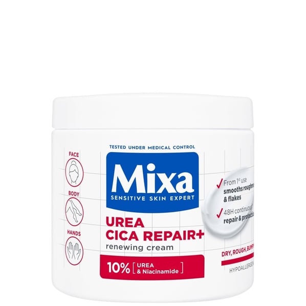 Mixa Urea Cica Repair+ Регенериращ крем за тяло за много суха кожа  x400 мл