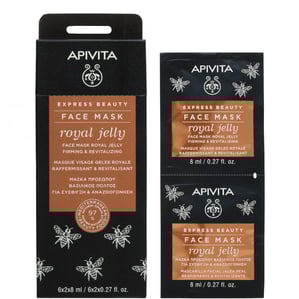 Apivita Express Beauty Стягаща маска за лице с пчелно млечице 6x2х8 мл