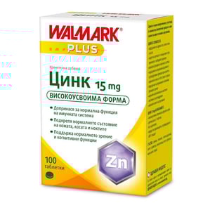 Walmark цинк 15мг. X 100бр. таблетки