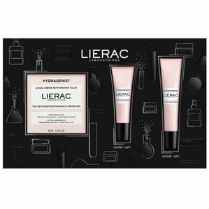 Комплект Lierac Hydragenist крем за нормална към суха кожа x50 мл + Серум x15 мл + Изглаждащ гел x7,5 мл