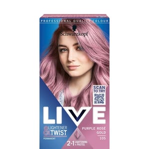 Live Боя за коса Lightener + Twist Златно розе 105