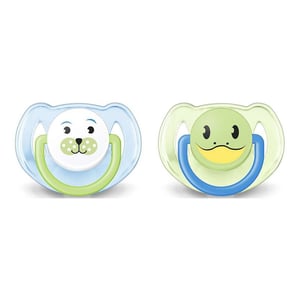 Avent Classic Ортодонтична залъгалка животни 6-18М x2 бр
