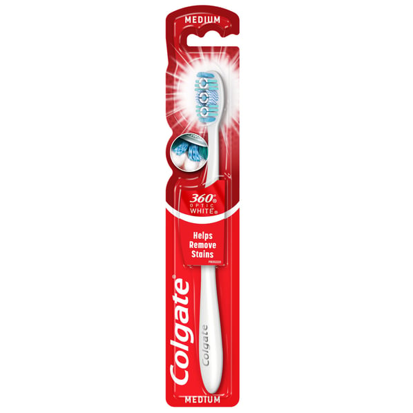 Colgate четка за зъби 360` MAX WHITE EXPERT WHITE