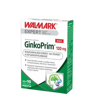 Walmark Ginko Prim Max 120 мг за памет и концентрация x30 + 10 таблетки 
