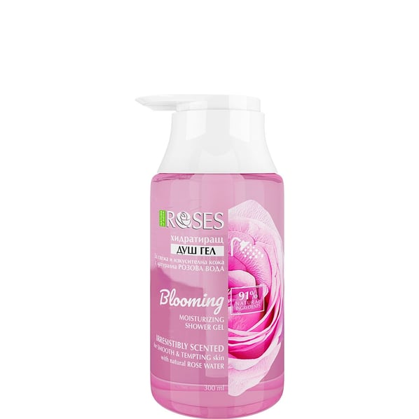 Agiva Roses Хидратиращ душ гел с розова вода x300 мл