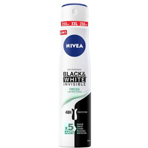 Nivea Black and White Invisible Fresh Дезодорант спрей за жени x250 мл