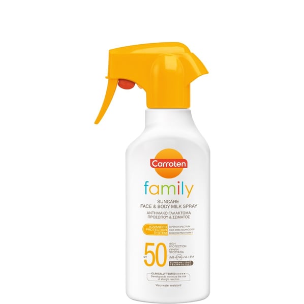 Carroten Family Слънцезащитно мляко-спрей SPF 50 x270 мл