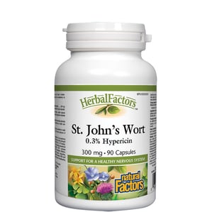 Жълт кантарион 300 мг при депресия х90 капсули Natural Factors
