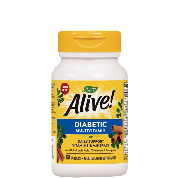 Alive Мултивитамини за диабетици x60 таблетки Nature's Way
