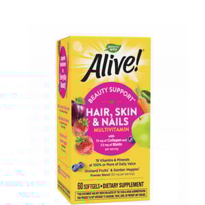 Alive Коса кожа и нокти  х60 софтгел капсули Nature's Way