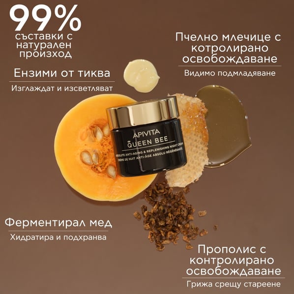 Apivita Queen Bee Възстановяващ нощен крем х50 мл