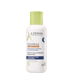 A-Derma Exomega Control Възстановяващ емолиентен нощен крем крем за суха и атопична кожа x400 мл