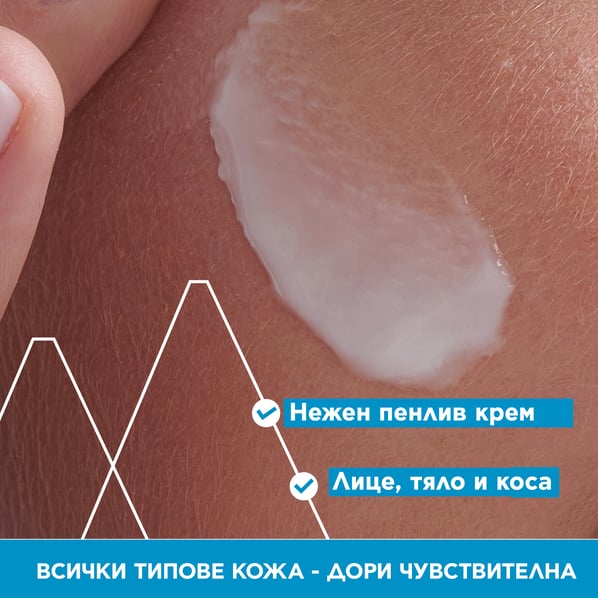 Uriage Lavante Почистващ крем без сапун за чувствителна кожа x1 л