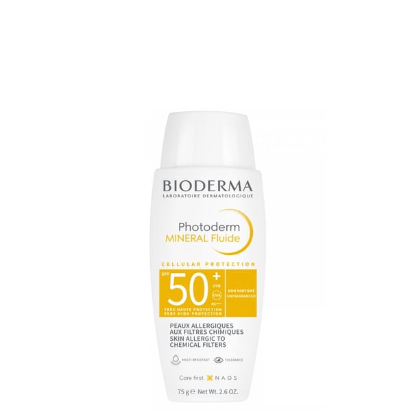 Bioderma Photoderm Mineral Слънцезащитен флуид за нетолерантна кожа склонна към алергия SPF50+ х75 г