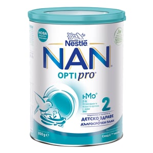Nestle Nan Optipro 2 HM-O Преходно мляко за бебета 6-12 месеца x800 г