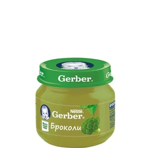 Gerber Храна за бебета Броколи пюре бурканче x80 г