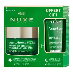 Комплект Nuxe Nuxuriance Ultra Крем глобална грижа за всеки тип кожа x50 мл + Нощен крем глобална грижа за всеки тип кожа x15 мл
