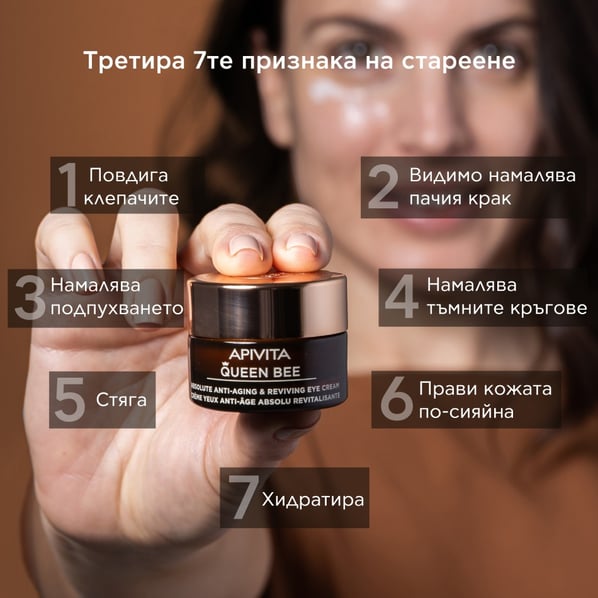 Apivita Queen Bee Ревитализиращ околоочен крем х15 мл