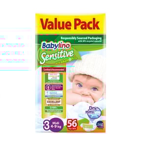 Babylino 3 Бебешки пелени Volue 4-9 кг. 56бр.