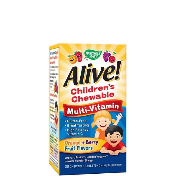 Alive Мултивитамини за деца х30 дъвчащи таблетки Nature's Way
