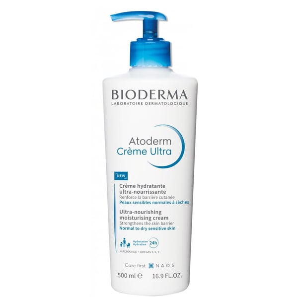 Bioderma Atoderm Ultra Хидратиращ и подхранващ крем за лице и тяло без аромат х500 мл