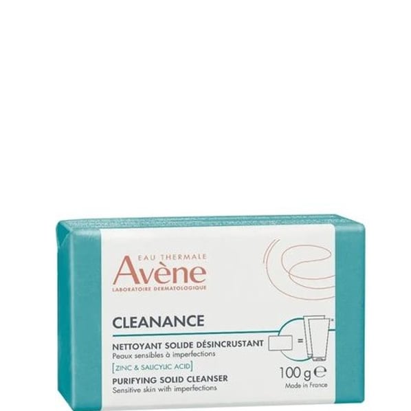 Avene Cleanance Почистващ сапун за лице за мазна кожа склонна към акне х100 гр