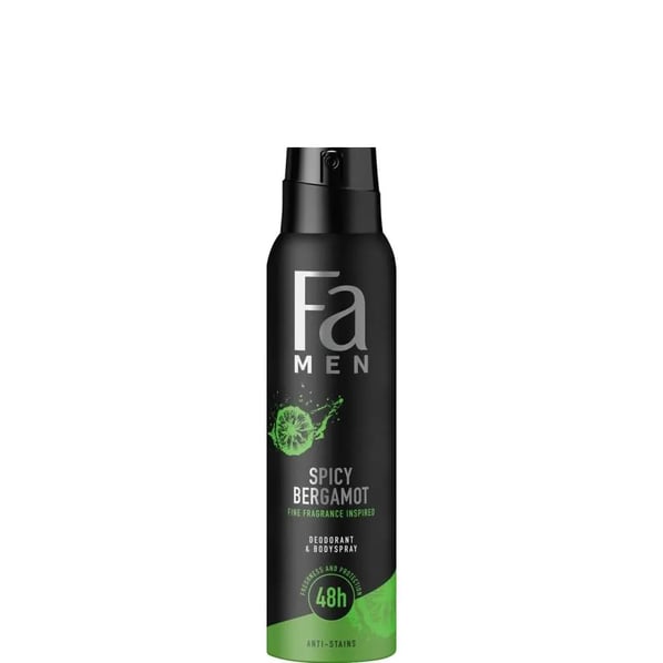 Fa Men Spicy Bergamot Део спрей против изпотяване за мъже x150 мл