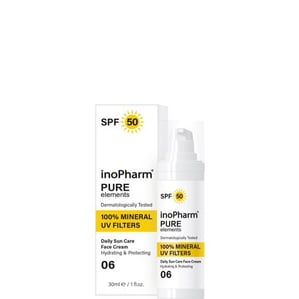 InoPharm Pure Elements Слънцезащитен крем за лице SPF50 x30 мл