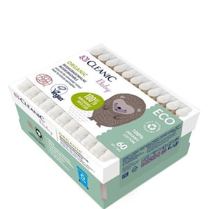 Cleanic Baby Organic Бебешки клечки за уши x60 броя