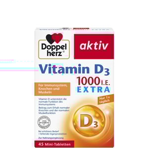 Doppelherz aktiv Витамин D 1000 IU х45 таблетки