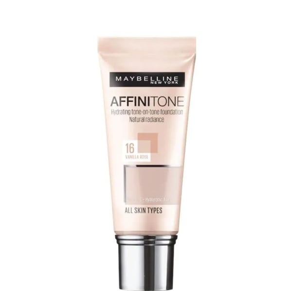 Maybelline Affinitone Хидратиращ фон дьо тен за всеки тип кожа, 16 Vanilla Rose