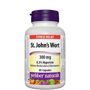 Жълт Кантарион 300 мг x60 капсули Webber Naturals 