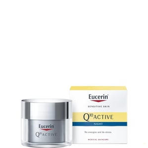 Eucerin Q10 Active Нощен крем против бръчки за чувствителна кожа х50 мл