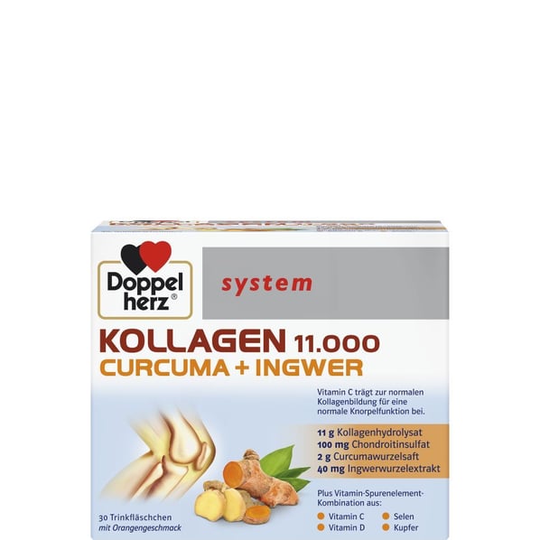 Doppelherz систем Collagen 11000 + Curcuma + Ingwer За здрави стави 25 мл x30 флакона