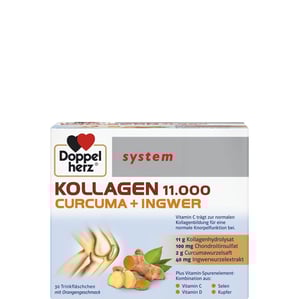 Doppelherz систем Collagen 11000 + Curcuma + Ingwer За здрави стави 25 мл x30 флакона