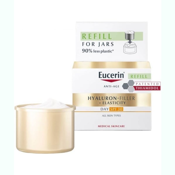 Eucerin Hyaluron-Filler + Elasticity Дневен крем SPF30 пълнител x50 мл