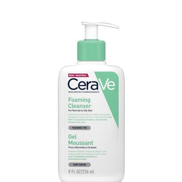 CeraVe Измиваща гел-пяна за лице и тяло за нормална и мазна кожа х236 мл
