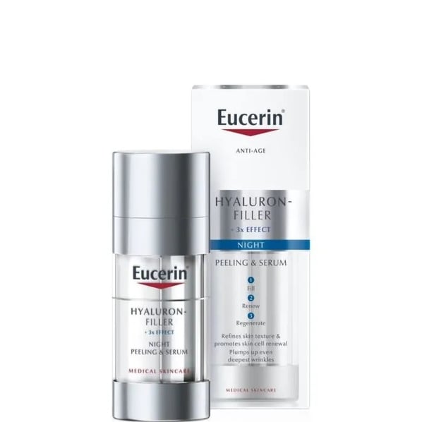 Eucerin Hyaluron-Filler Нощен пилинг и серум х30 мл